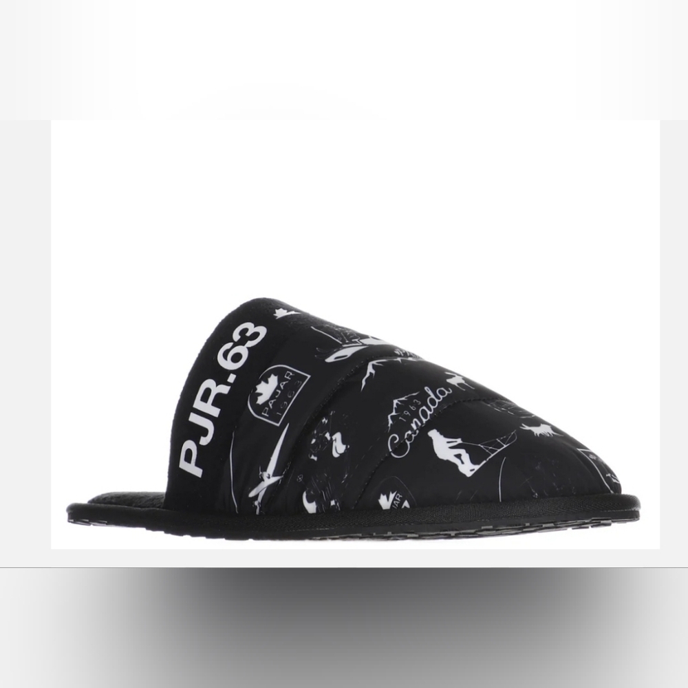 Pajar Canada Black Stevie Women's Textile Slipper SZ 37 US 6-6.5 New - Picture 1 of 8
